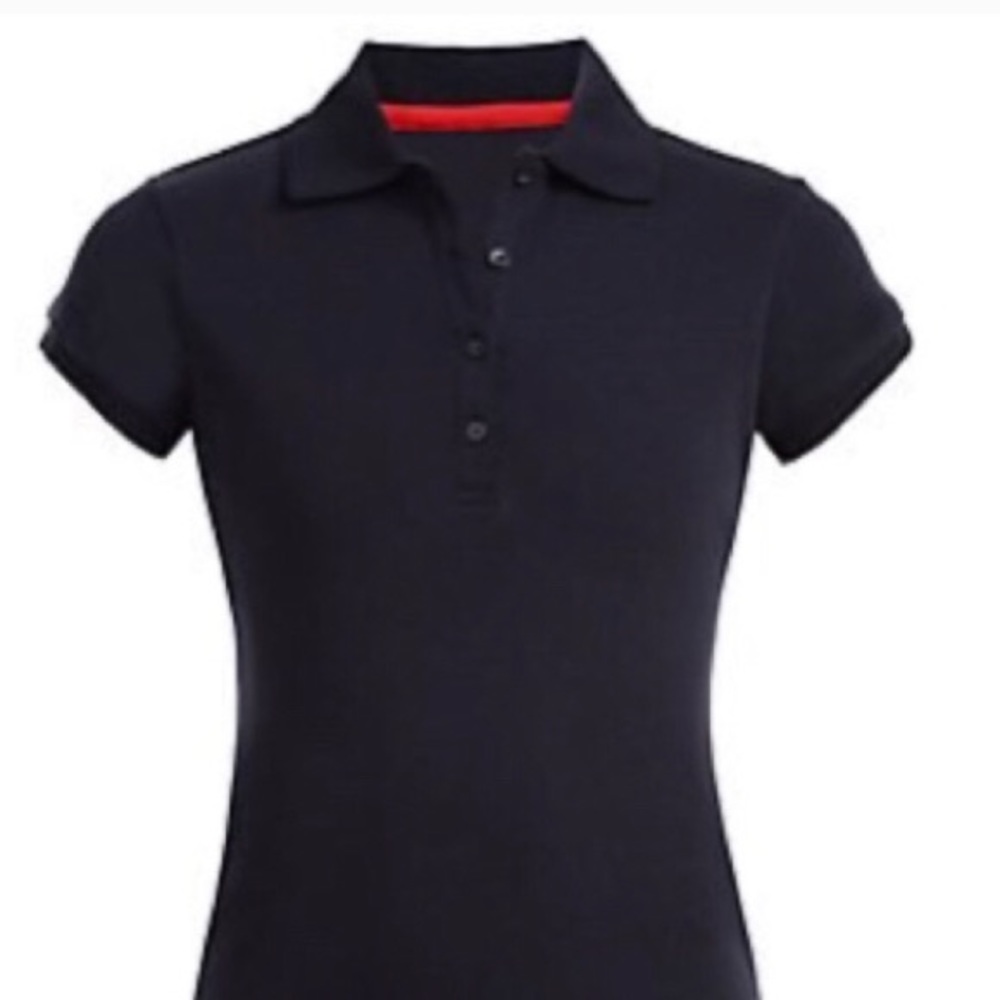 Nautica Girls' School Uniform Short Sleeve Polo